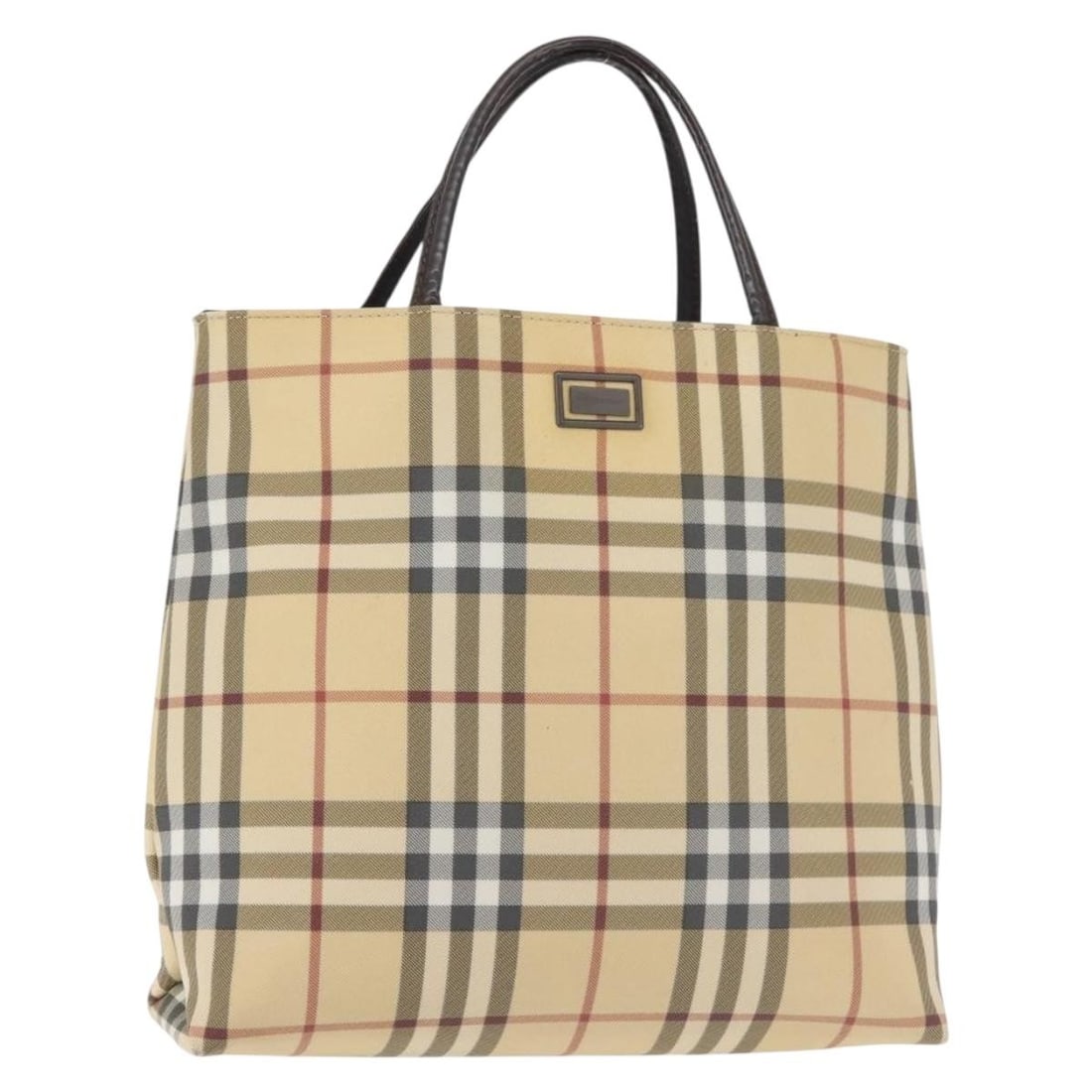 Burberry Nova Check Beige PVC Tote Bag Made in Italy (1 of 18)