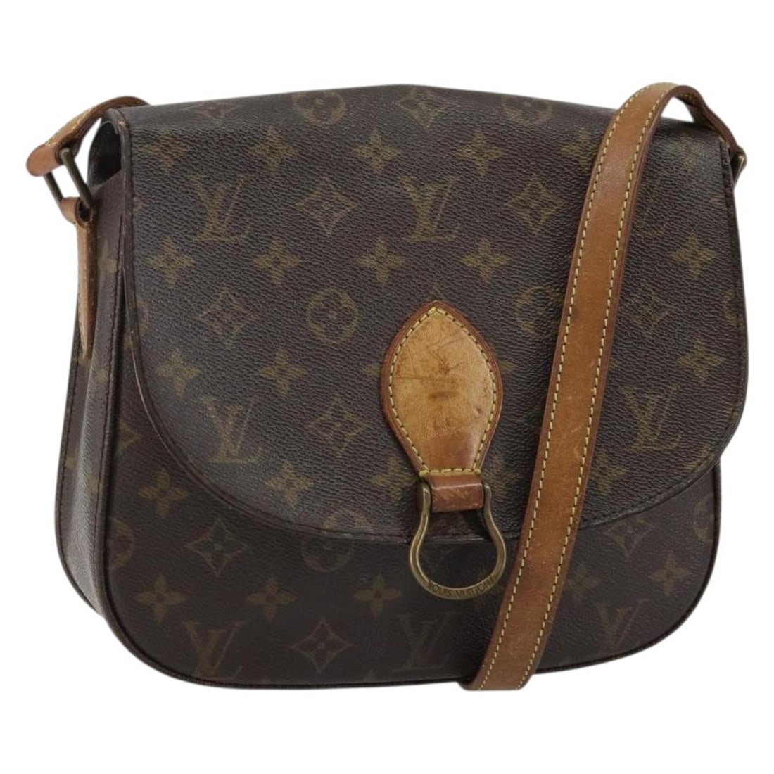 LOUIS VUITTON Monogram Saint Cloud GM Shoulder Bag M51242 Authentic: LOUIS VUITTON Monogram Saint Cloud GM Shoulder Bag M51242 Authentic Introducing the LOUIS VUITTON Monogram Saint Cloud GM Shoulder Bag, a stylish and versatile accessory for any fashion enthusiast. Th
