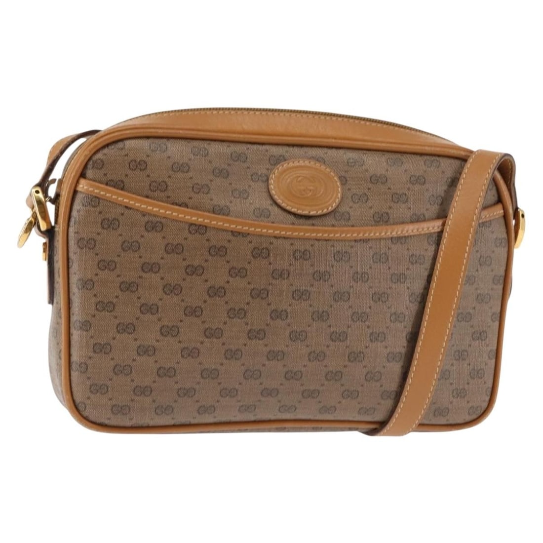 GUCCI Micro GG Supreme Shoulder Bag Beige Gold PVC 007 904 0095 Auth: GUCCI Micro GG Supreme Shoulder Bag Beige Gold PVC 007 904 0095 Auth This authentic GUCCI Micro GG Supreme Shoulder Bag is crafted in Italy from durable PVC leather with a chic beige and gold color co