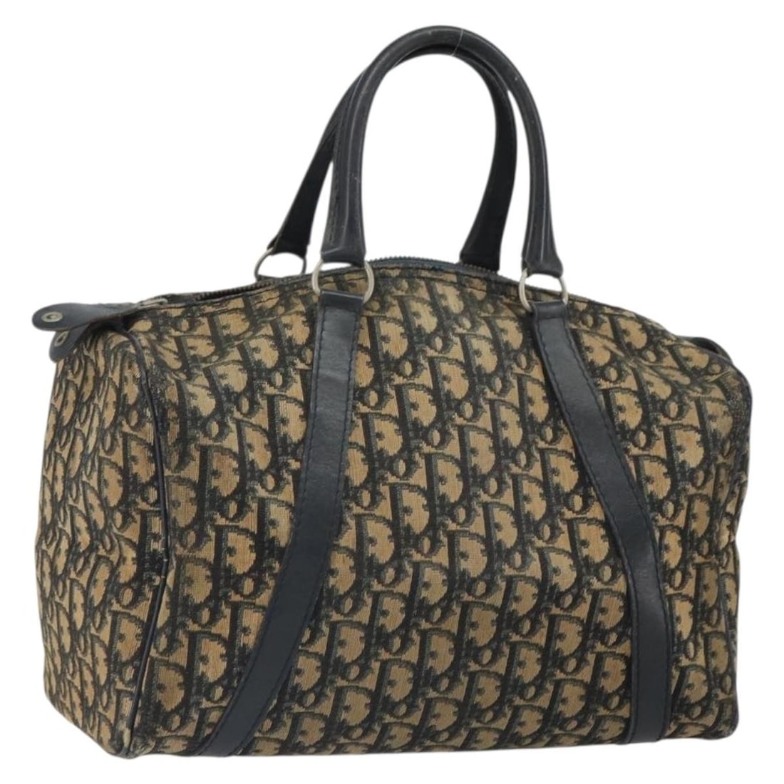 Navy Trotter Canvas Boston Bag by Christian Dior France (1 of 18)