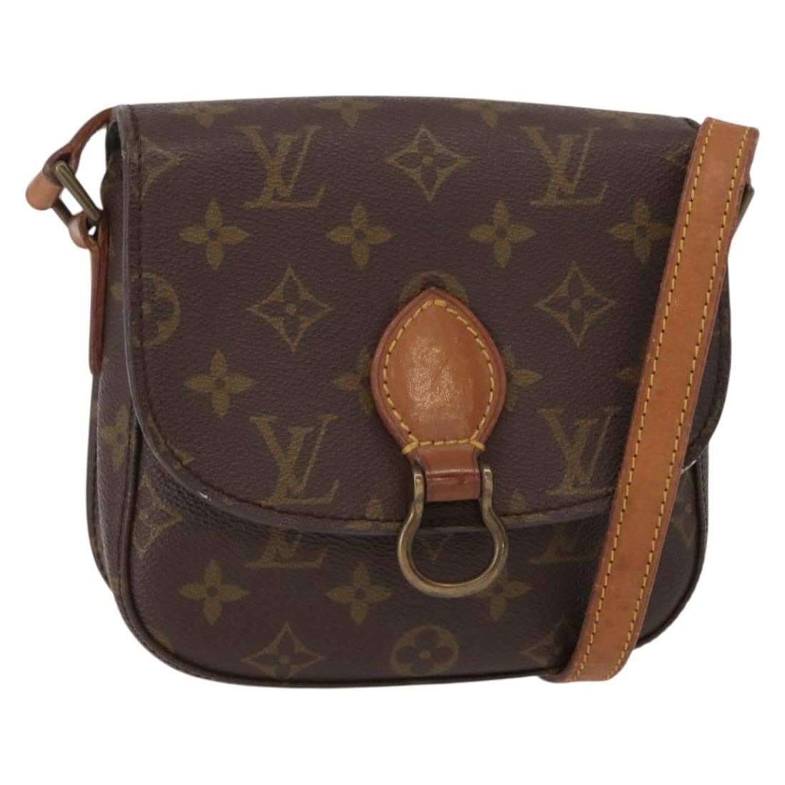 LOUIS VUITTON Monogram Saint Cloud PM Shoulder Bag M51244 Auth (1 of 18)