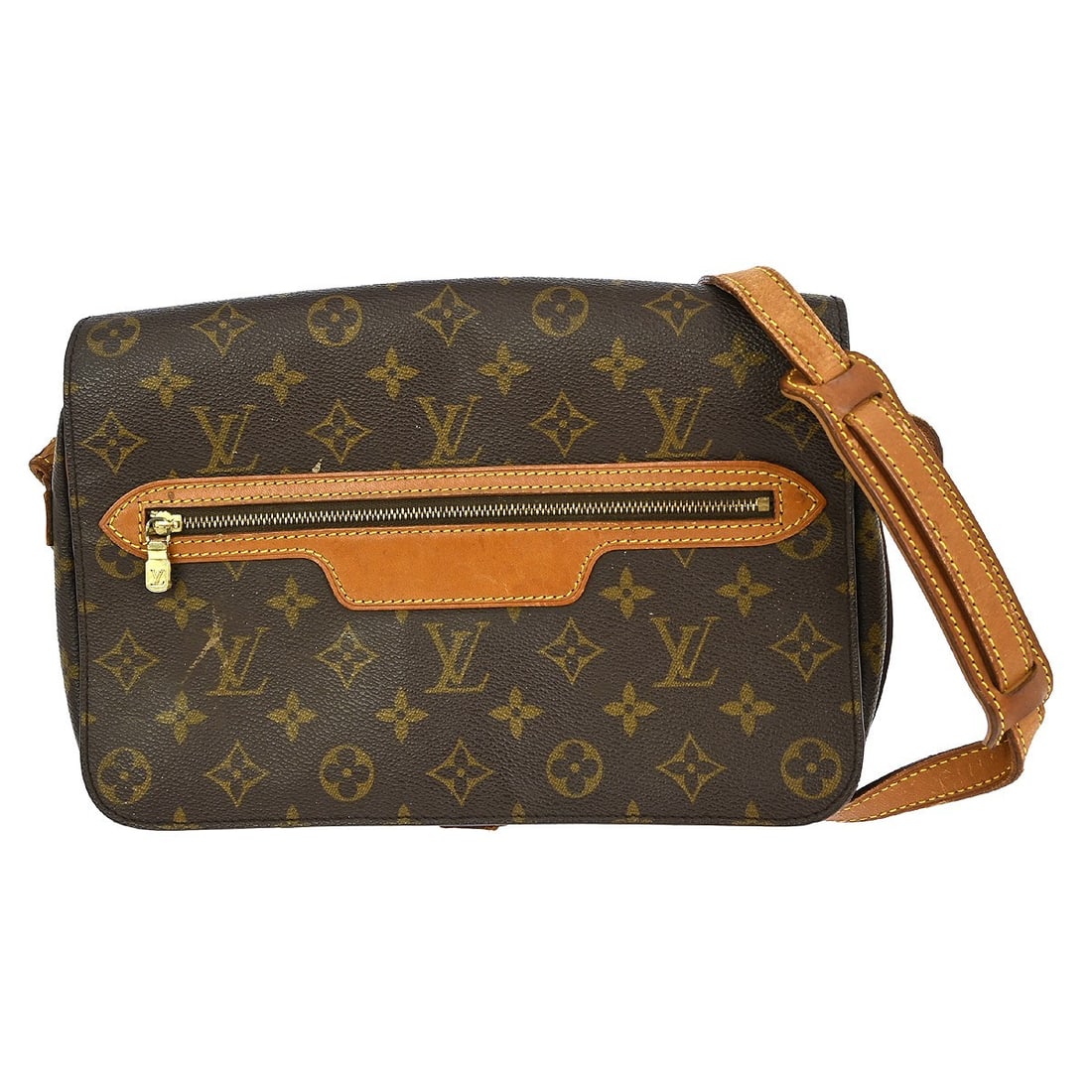 Louis Vuitton Saint Germain 27 Monogram Shoulder Bag M51207: Louis Vuitton Saint Germain 27 Monogram Shoulder Bag M51207 This vintage Louis Vuitton Saint Germain 27 shoulder bag showcases a classic Monogram canvas leather exterior in rich brown tones. Designed