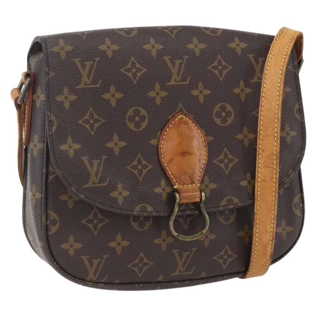 Louis Vuitton Saint Cloud GM Monogram Canvas Shoulder Bag M51242 France: Louis Vuitton Saint Cloud GM Monogram Canvas Shoulder Bag M51242 France This is a Louis Vuitton Monogram Saint Cloud GM shoulder bag, crafted from signature monogram canvas with a coordinated monogram