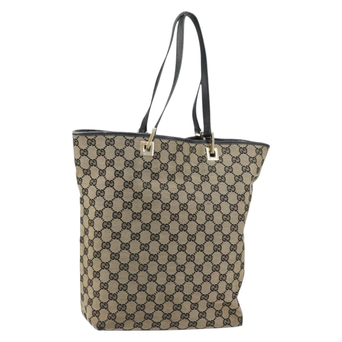 GUCCI GG Canvas Tote Bag Beige Gold 002 1098 Authentic Italy (1 of 18)