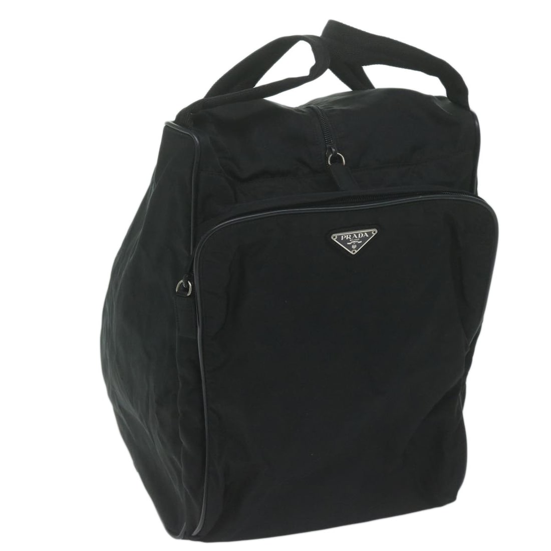 PRADA Black Nylon Hand Bag Made in Italy with Guarantee Card (1 of 18)