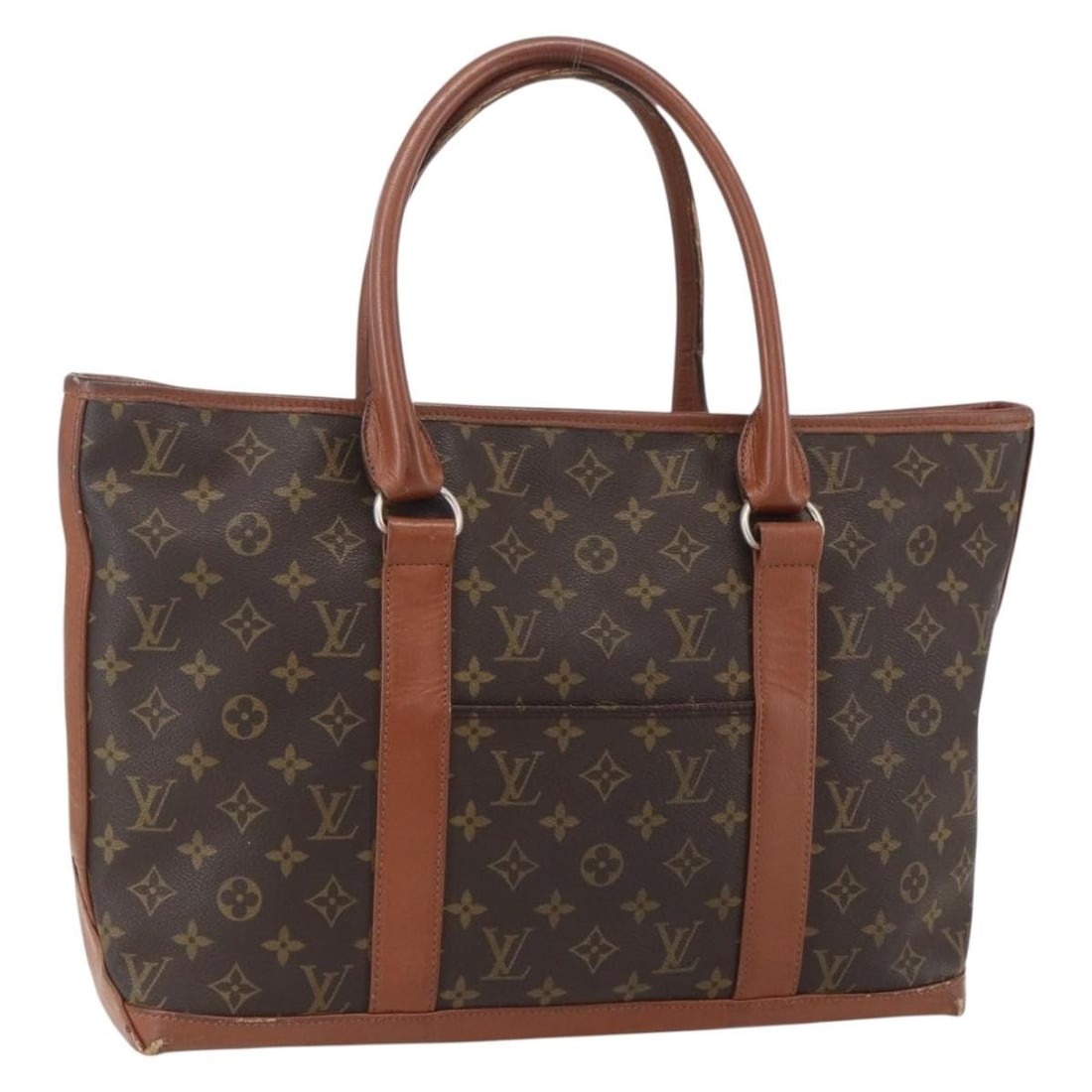 LOUIS VUITTON Monogram Sac Weekend PM Hand Bag M42425 Auth France (1 of 18)