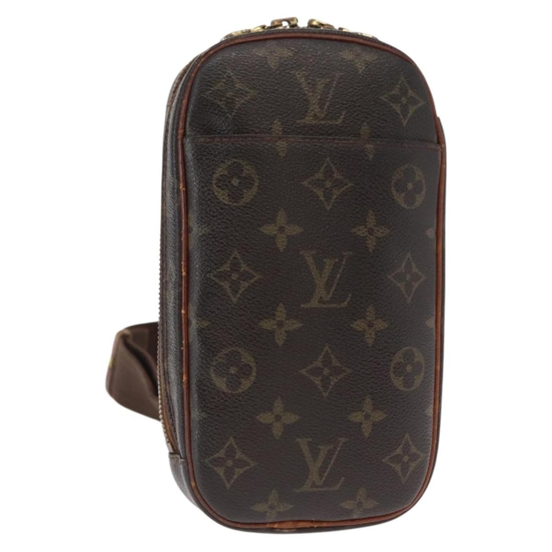 LOUIS VUITTON Monogram Pochette Gange Shoulder Bag M51870 Auth: LOUIS VUITTON Monogram Pochette Gange Shoulder Bag M51870 Auth This authentic LOUIS VUITTON Monogram Pochette Gange Shoulder Bag is a stylish accessory crafted from durable Monogram Canvas, showcasing