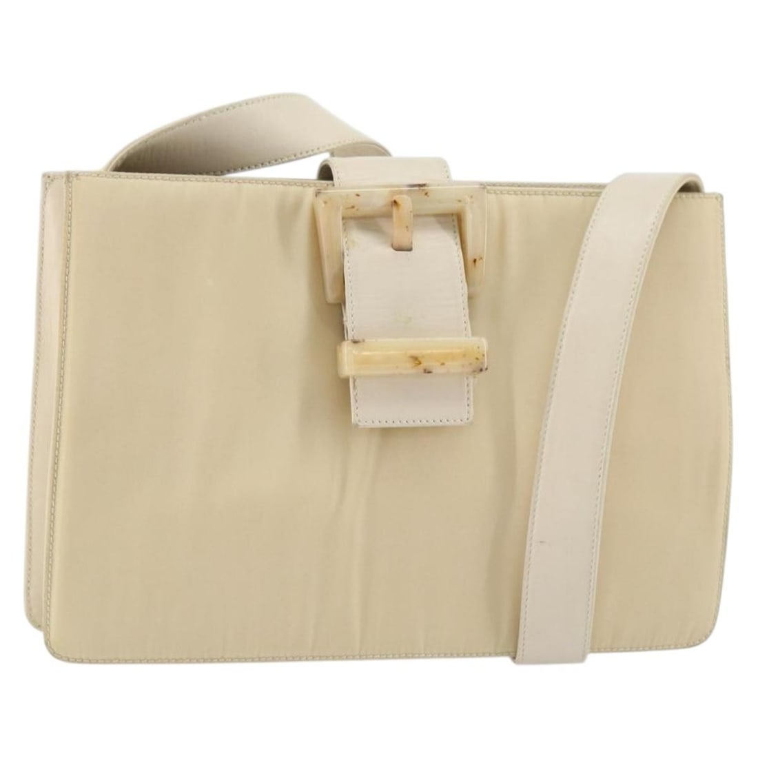PRADA Beige Nylon Shoulder Bag with Guarantee Card Made in Italy (1 of 18)
