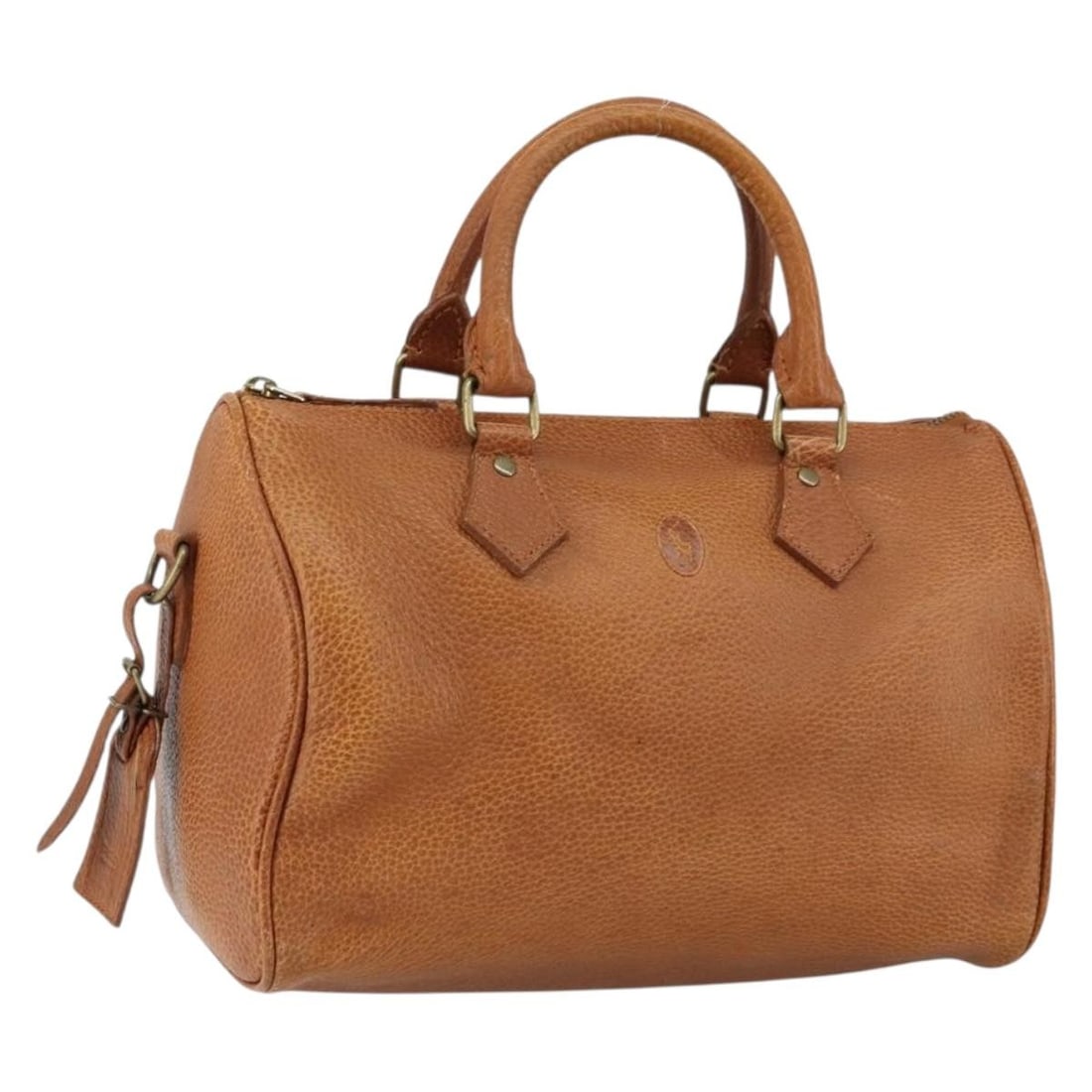 Poro Ralph Lauren Brown Leather Hand Bag Auth 146652 (1 of 18)