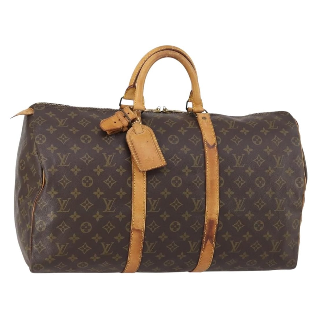LOUIS VUITTON Monogram Keepall 50 Boston Bag M41426 Auth (1 of 18)