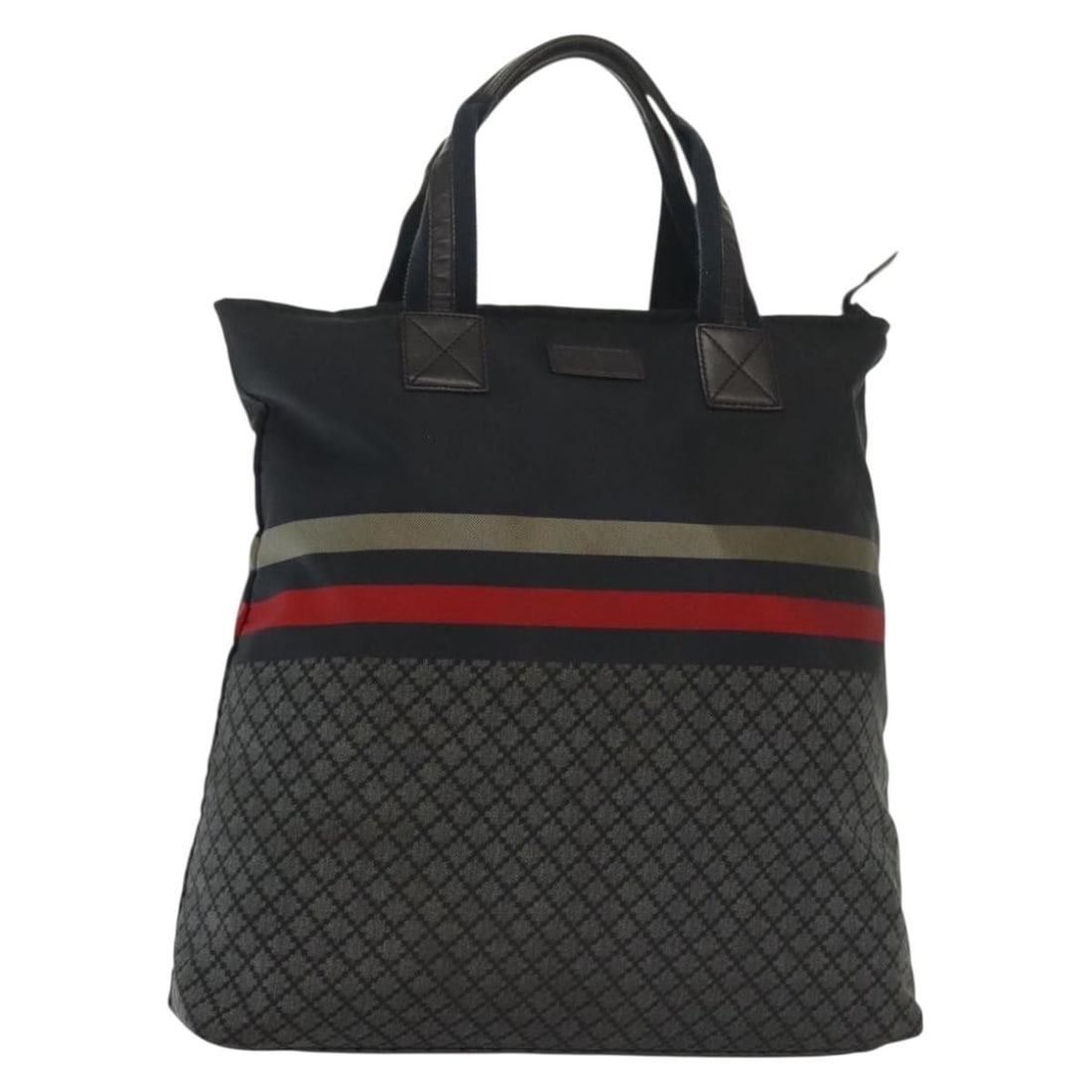 GUCCI Diamante Nylon Hand Bag Navy Gray Silver 268112 Made in Italy: GUCCI Diamante Nylon Hand Bag Navy Gray Silver 268112 Made in Italy This authentic GUCCI Diamante Hand Bag showcases a stylish combination of Navy, Gray, and Silver colors, crafted from durable nylon.