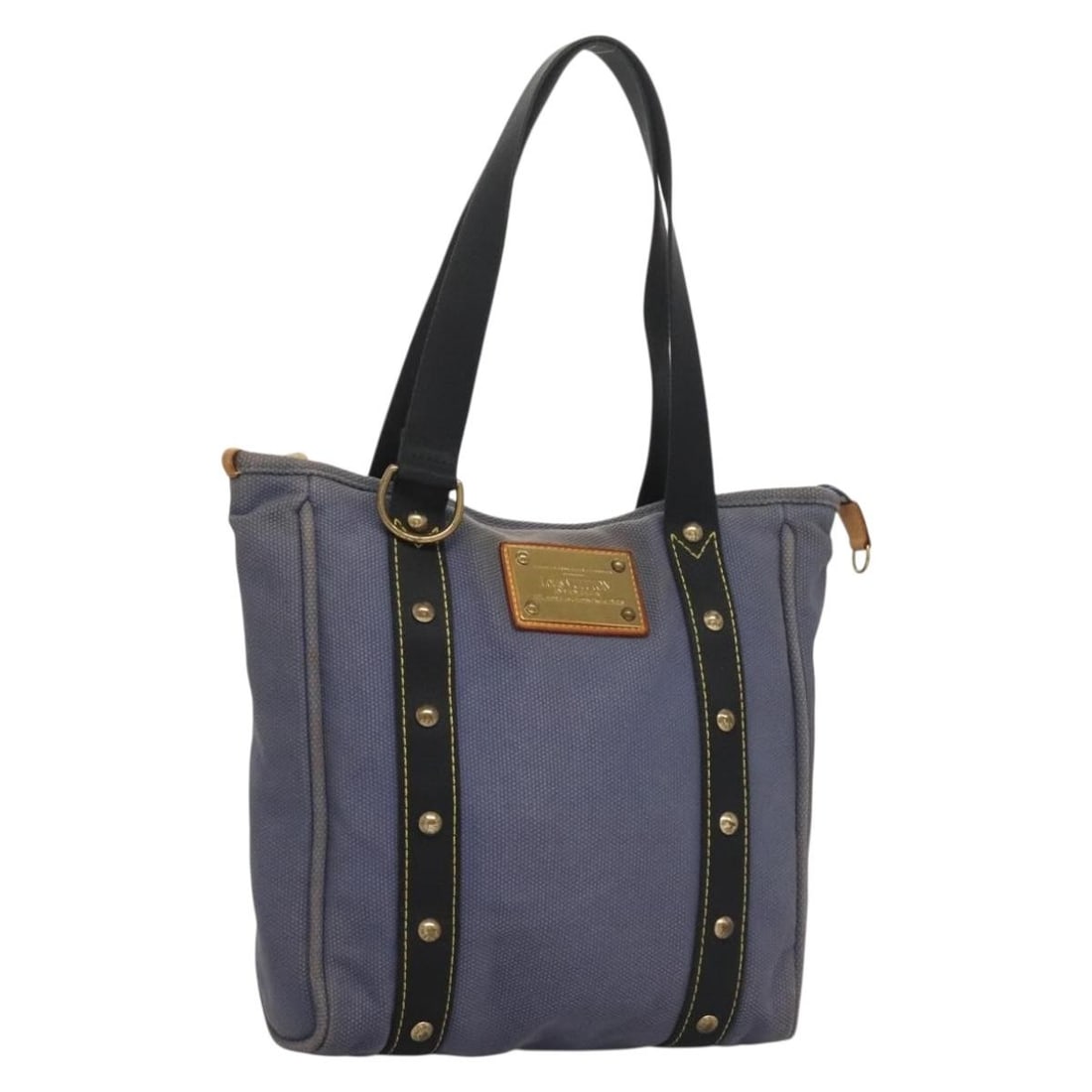 LOUIS VUITTON Antigua Cabas MM Blue Tote Bag M40087 France (1 of 18)