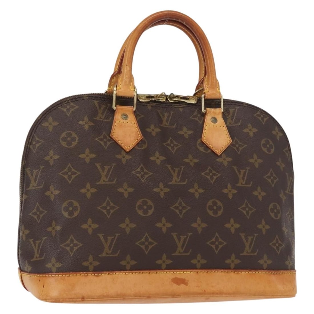 LOUIS VUITTON Monogram Alma Hand Bag M51130 Auth VI1916: LOUIS VUITTON Monogram Alma Hand Bag M51130 Auth VI1916 This authentic LOUIS VUITTON Monogram Alma Hand Bag is a stunning piece from the renowned French luxury brand. Crafted from durable Monogram Can