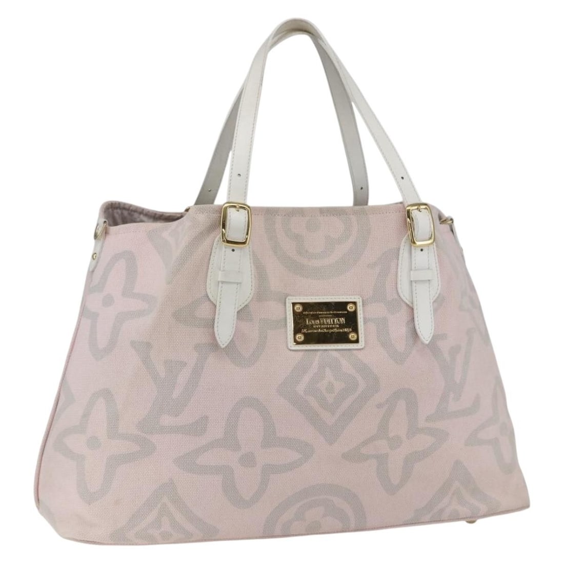 Louis Vuitton Taicienne GM Rose Canvas Tote Bag M95673 Spain (1 of 18)