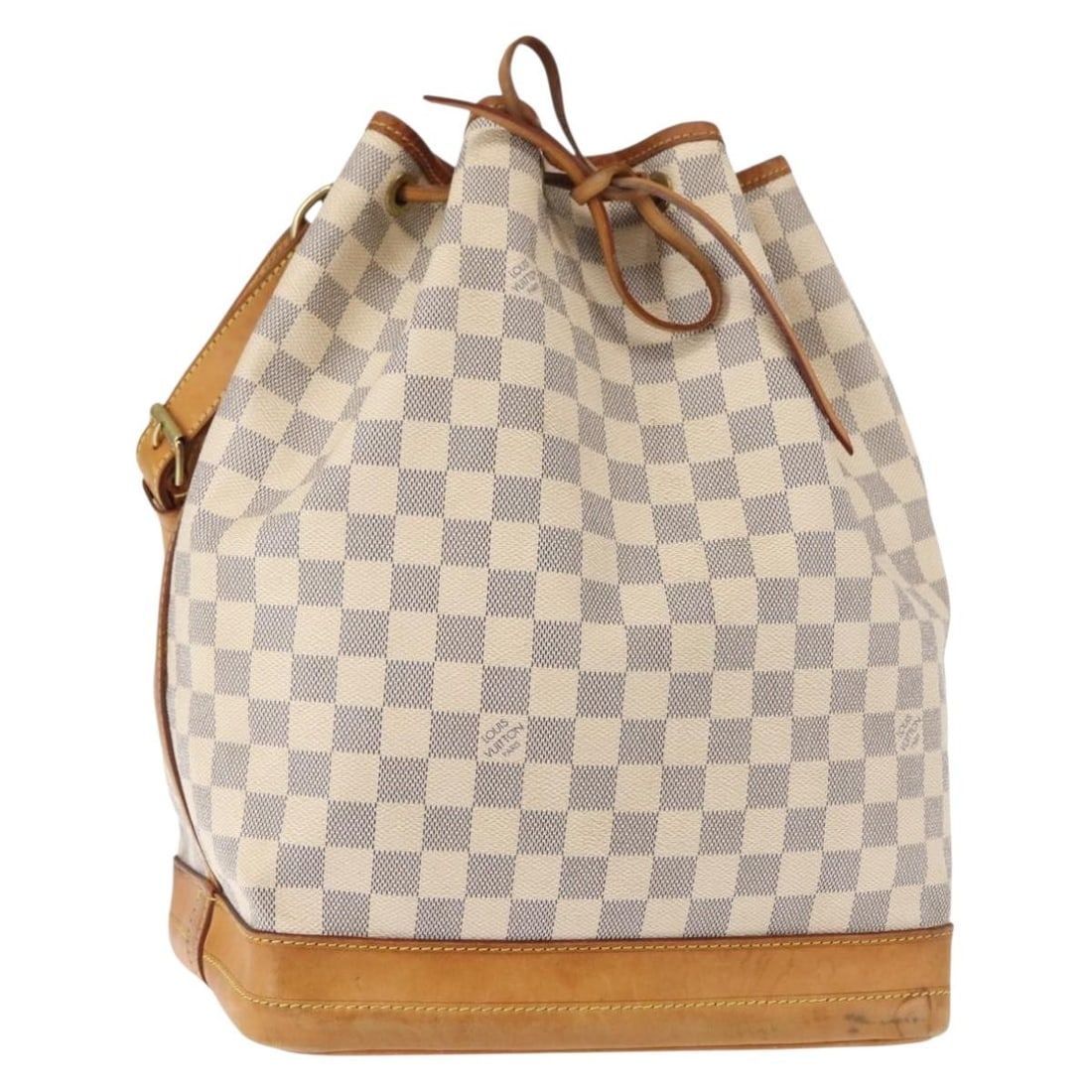 LOUIS VUITTON Damier Azur Noe Shoulder Bag N42222 Authentic: LOUIS VUITTON Damier Azur Noe Shoulder Bag N42222 Authentic Elevate your style with this authentic LOUIS VUITTON Damier Azur Noe Shoulder Bag (Product No. N42222). Crafted in France, this shoulder bag