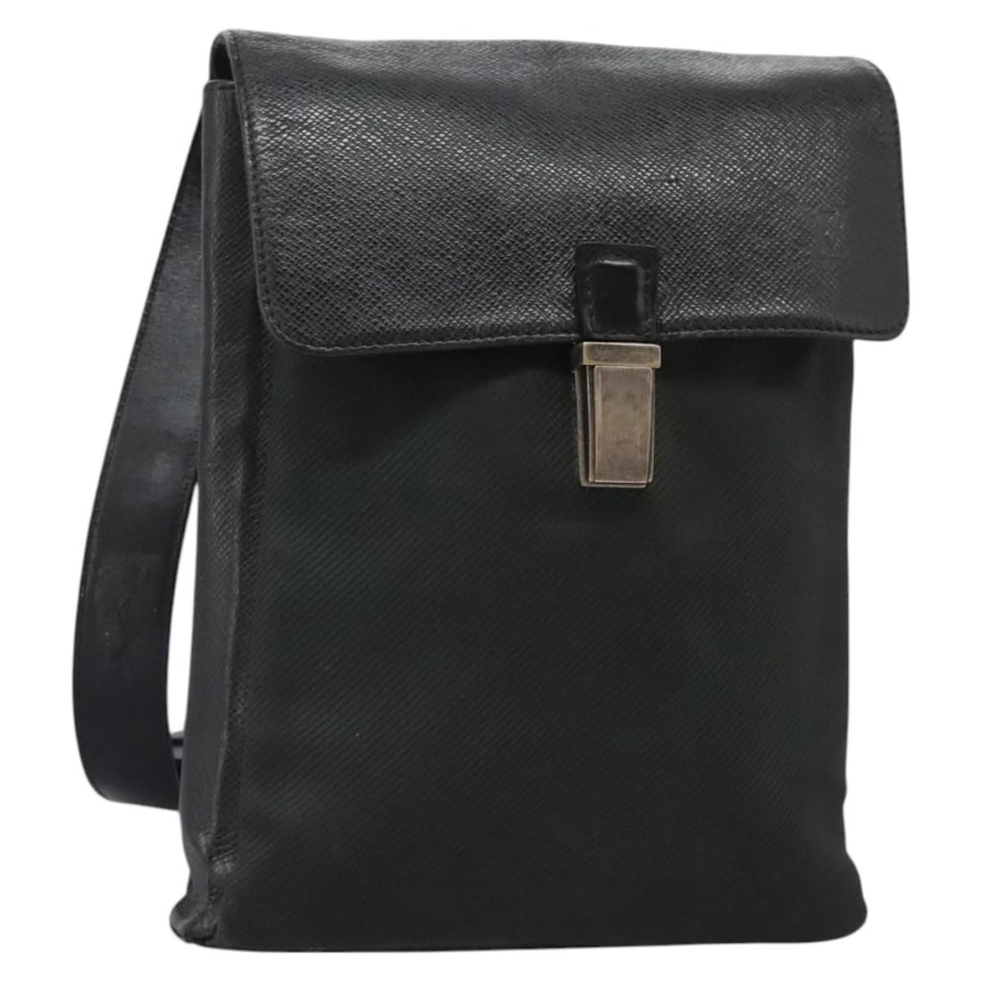 LOUIS VUITTON Taiga Saratov GM Shoulder Bag Ardoise M30892 Auth (1 of 18)