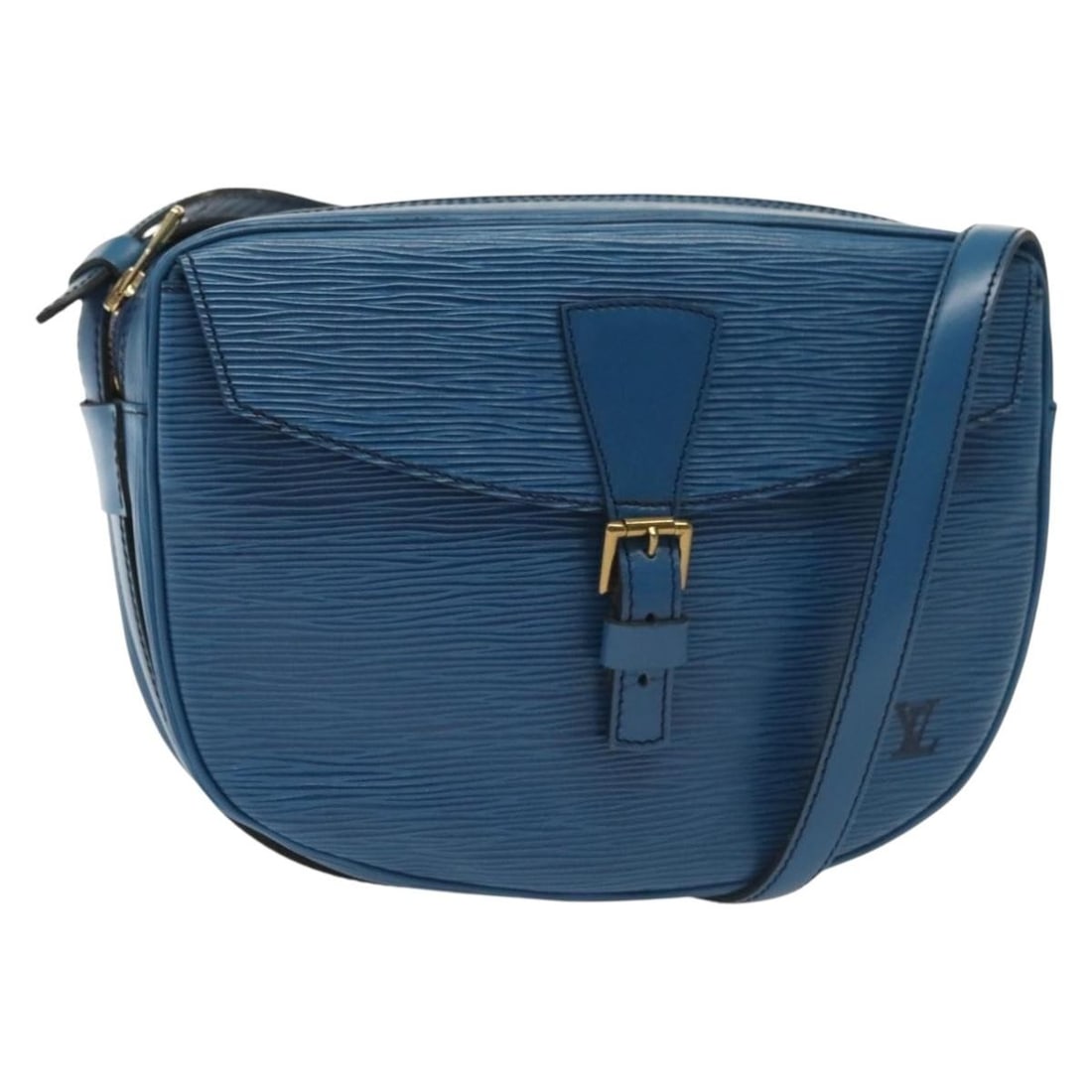 LOUIS VUITTON Blue Epi June Feuille Shoulder Bag M52155 Auth France: LOUIS VUITTON Blue Epi June Feuille Shoulder Bag M52155 Auth France This authentic Louis Vuitton Epi June Feuille Shoulder Bag in a striking blue hue is a stylish accessory for any occasion. Crafted f