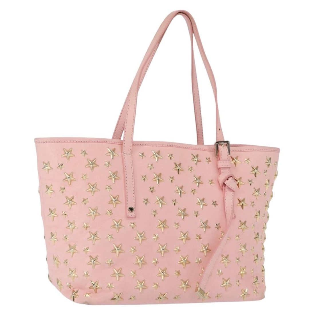 Pink and Gold Leather Studded Tote by Jimmy Choo with Dust Bag (1 of 18)