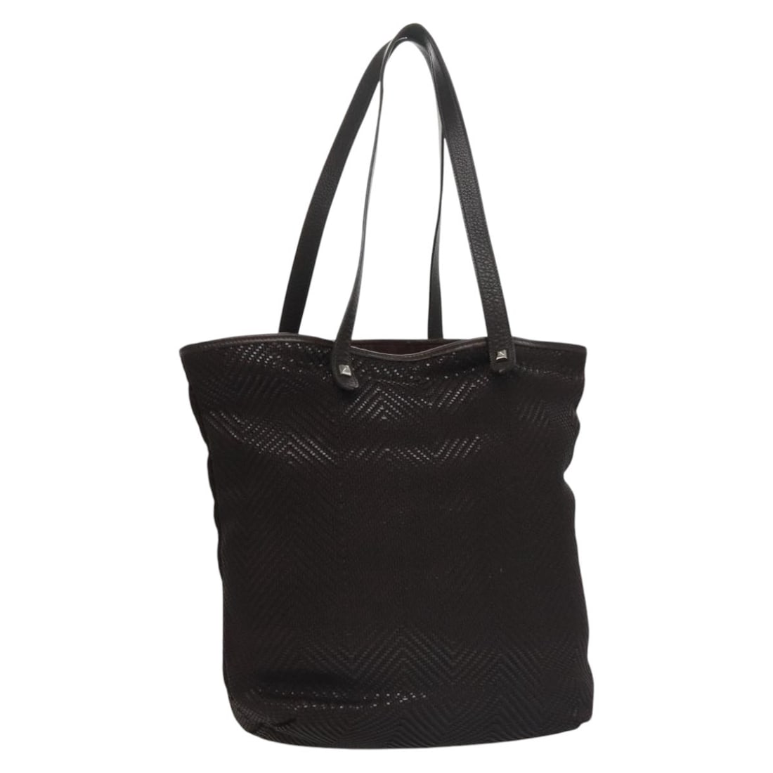 HERMES Kaba Chennai MM Hand Bag Canvas Brown Silver Made in France: HERMES Kaba Chennai MM Hand Bag Canvas Brown Silver Made in France Introducing the HERMES Kaba Chennai MM Hand Bag, a stunning blend of style and practicality. Crafted in France, this hand bag feature