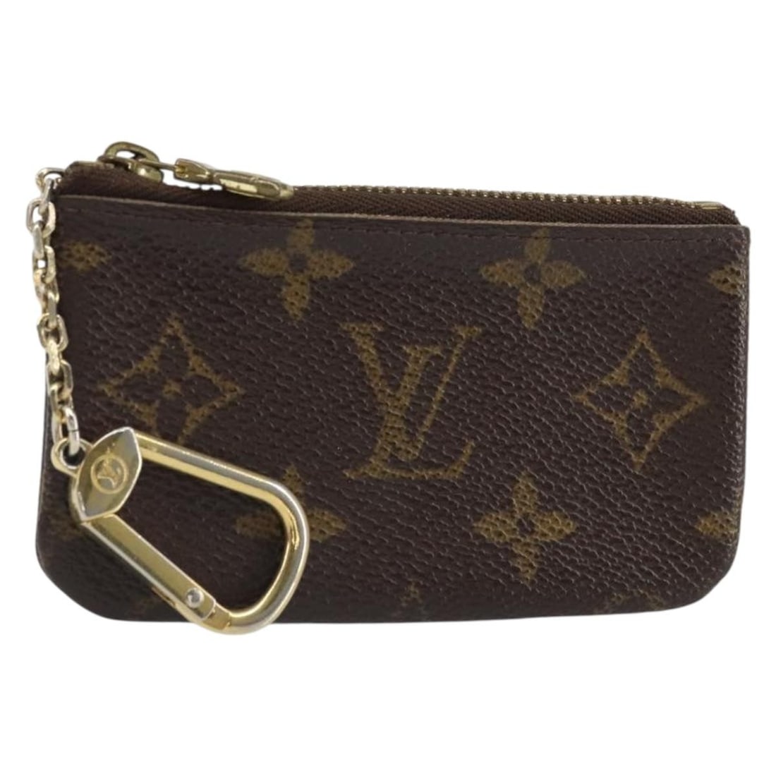 Monogram Canvas Coin Purse Louis Vuitton Pochette Cles M60033: Monogram Canvas Coin Purse Louis Vuitton Pochette Cles M60033 This Louis Vuitton Monogram Pochette Cles coin purse is crafted from iconic Monogram Canvas in a compact design. Made in Spain, it feature