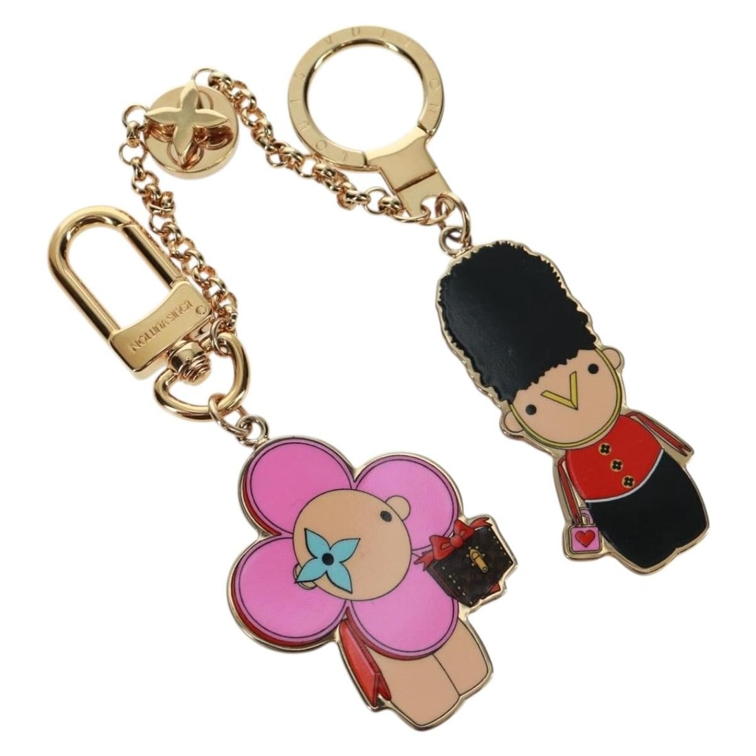 Monogram Vivienne BFF Christmas Gold Charm by Louis Vuitton M00503: Monogram Vivienne BFF Christmas Gold Charm by Louis Vuitton M00503 This Louis Vuitton Monogram Vivienne BFF Christmas charm features a gold-tone metal construction and is designed as a stylish accesso