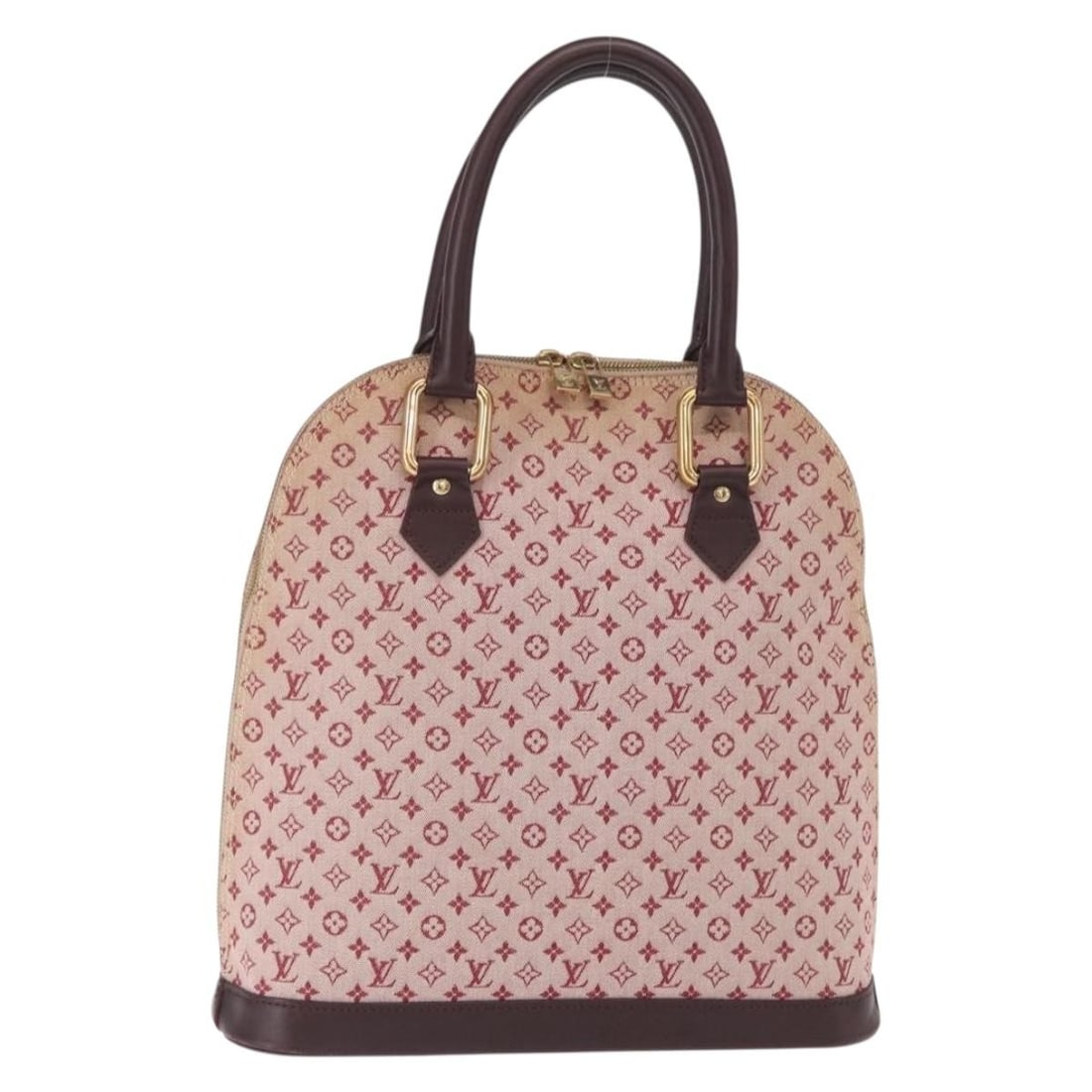 LOUIS VUITTON Monogram Mini Alma Hand Bag Red M92204 Authentic (1 of 18)