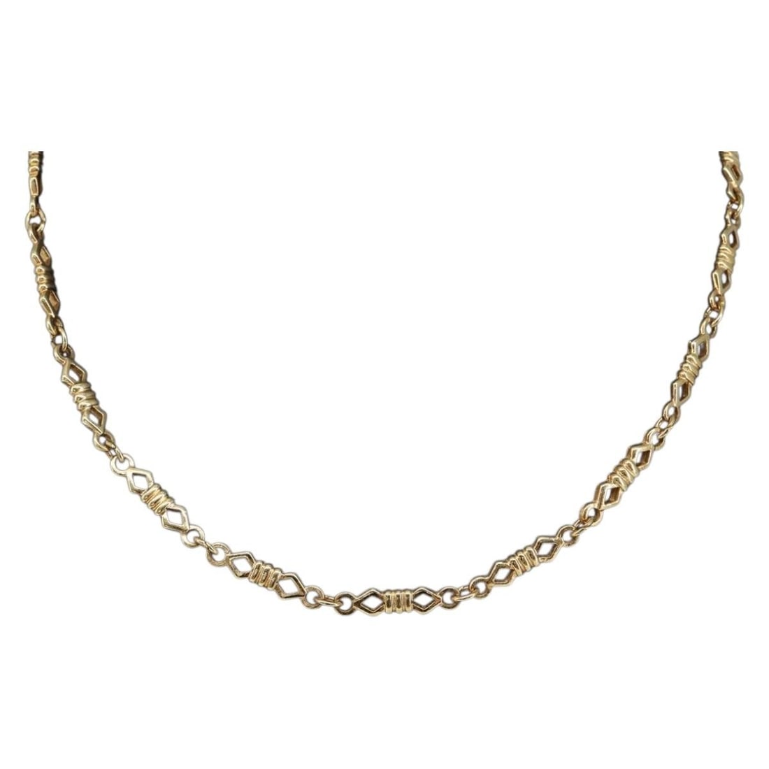 Christian Dior Gold Tone Chain Necklace Authentic 41cm (1 of 10)