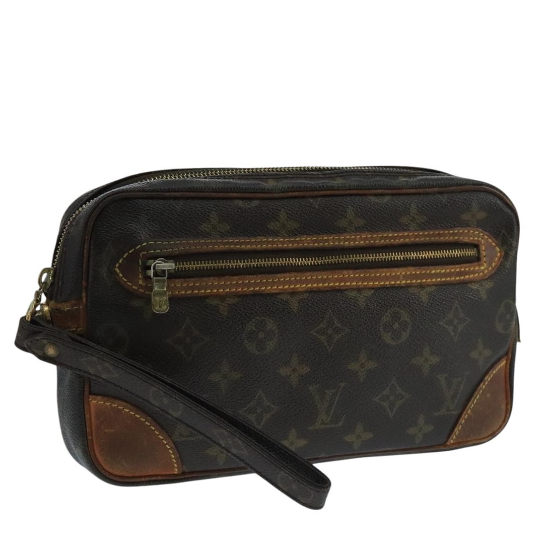 LOUIS VUITTON Monogram Marly Dragonne GM Clutch Bag M51825 Auth France (1 of 18)