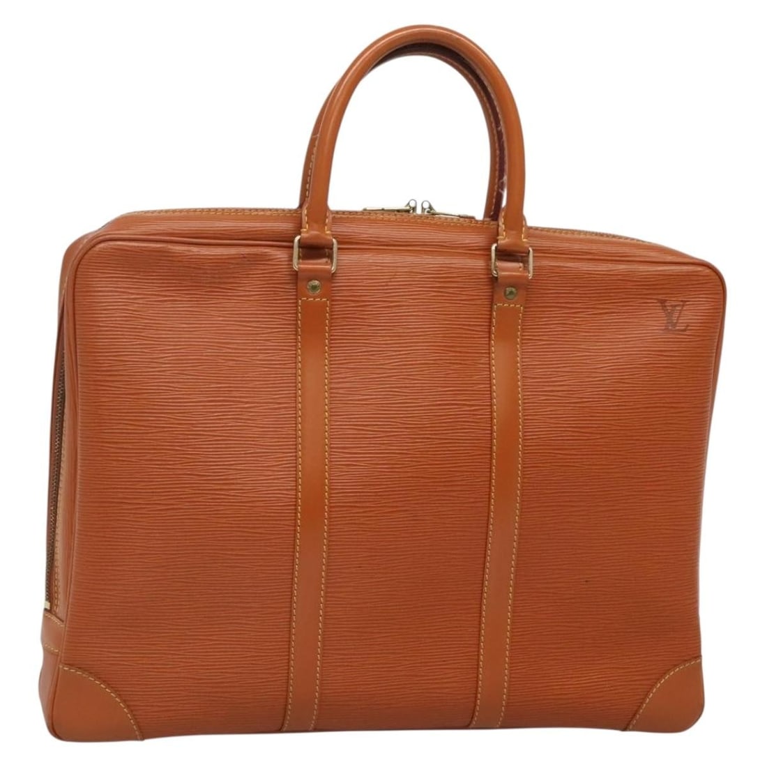 LOUIS VUITTON Epi Porte Documents Voyage Bag Zipangu Gold M54478 Auth: LOUIS VUITTON Epi Porte Documents Voyage Bag Zipangu Gold M54478 Auth This Louis Vuitton Epi Porte Documents Voyage Bag is designed for the discerning traveler and business professional. Crafted from