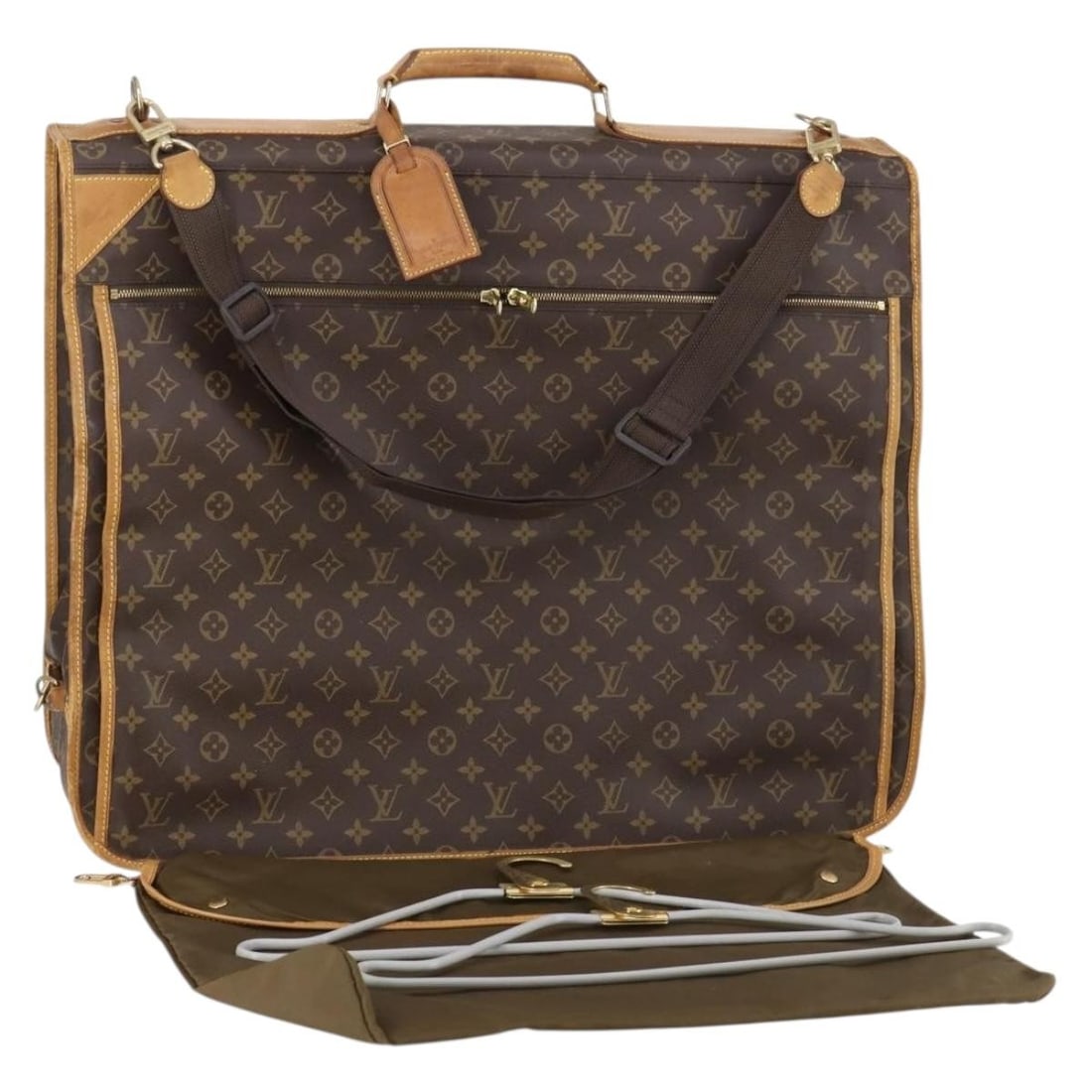 LOUIS VUITTON Monogram Cabin Garment Cover M23420 Auth with Accessories: LOUIS VUITTON Monogram Cabin Garment Cover M23420 Auth with Accessories This Louis Vuitton Monogram Portable Cabin Garment Cover is a stylish and functional accessory designed for the discerning trave