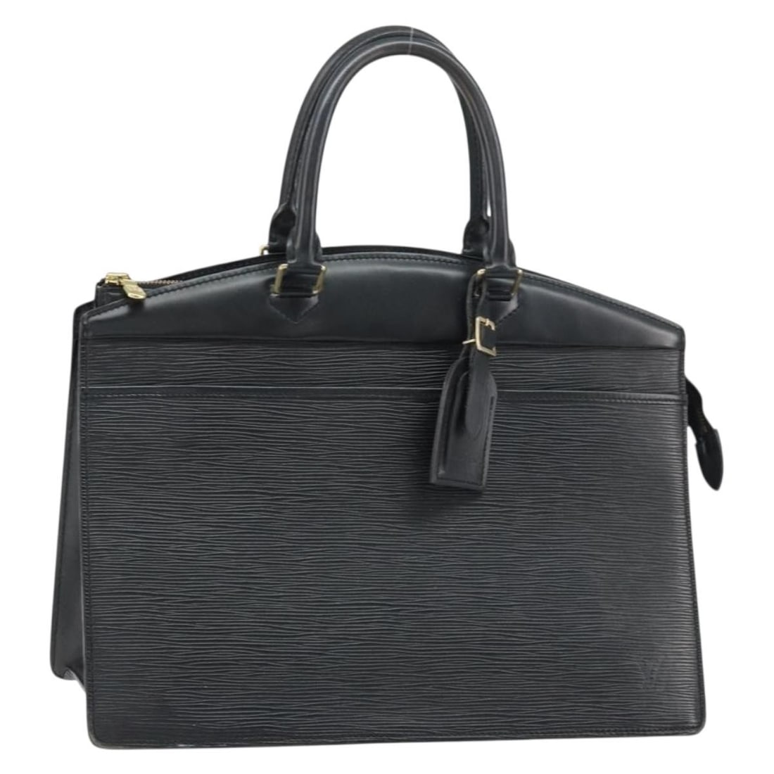 Louis Vuitton Riviera Epi Leather Noir Black Handbag M48182 with Name Tag (1 of 18)