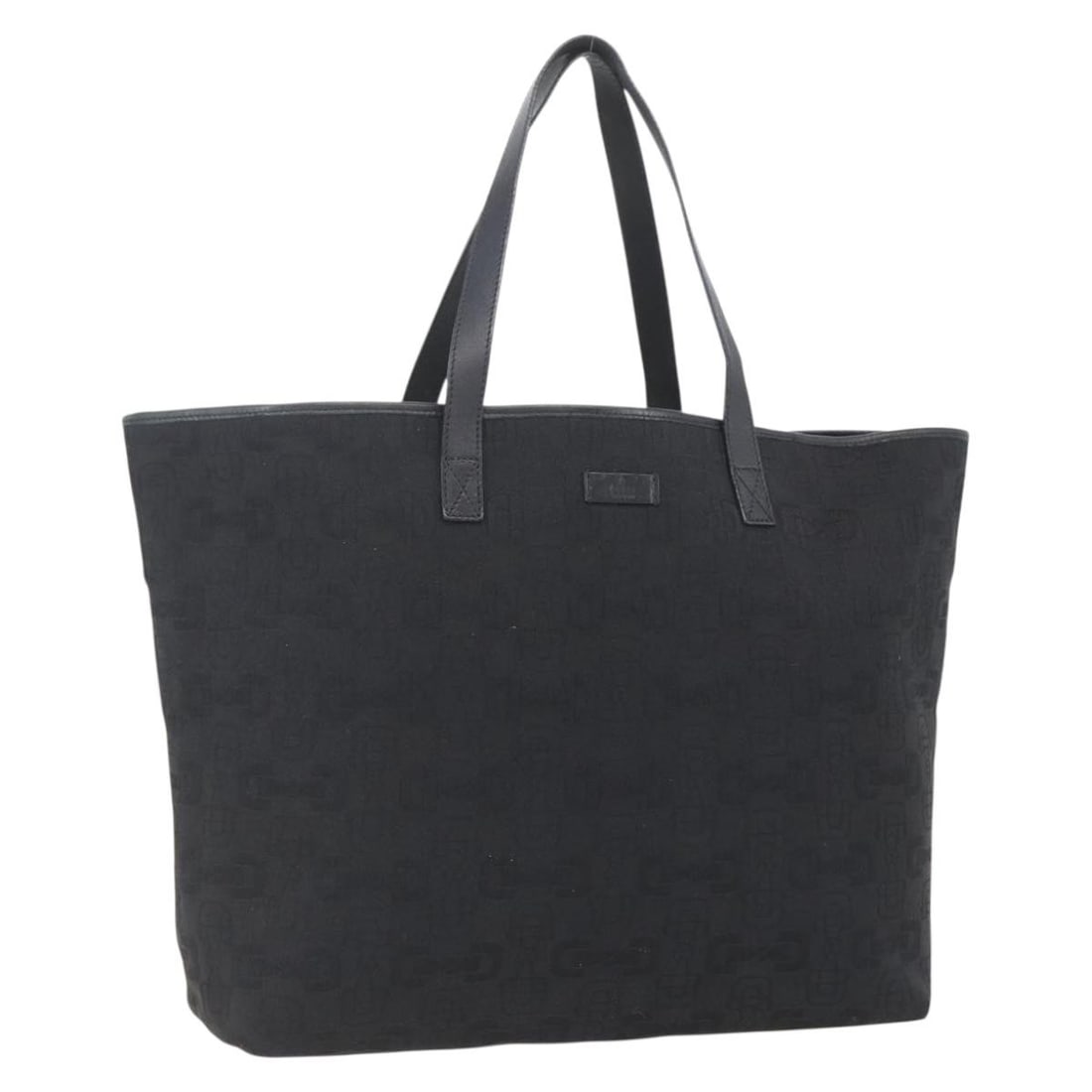 Gucci Canvas Black and Gold Tote Bag 238696 from Italy (1 of 18)