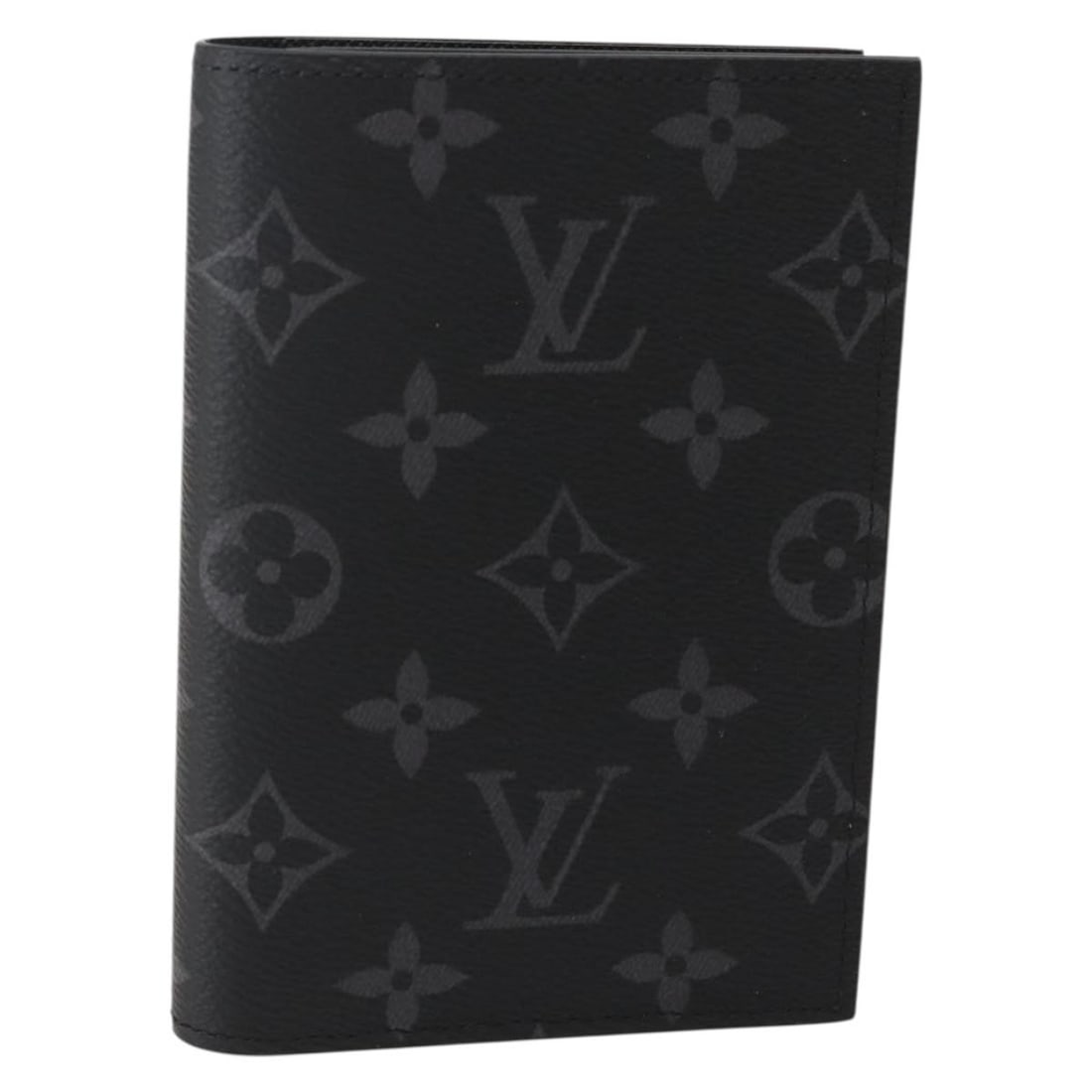 LOUIS VUITTON Eclipse Monogram Canvas Passport Case M64501 Auth (1 of 18)