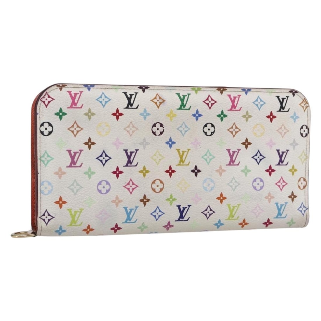 LOUIS VUITTON Multicolor Portefeuille Insolite Wallet White M93750 Authentic (1 of 18)