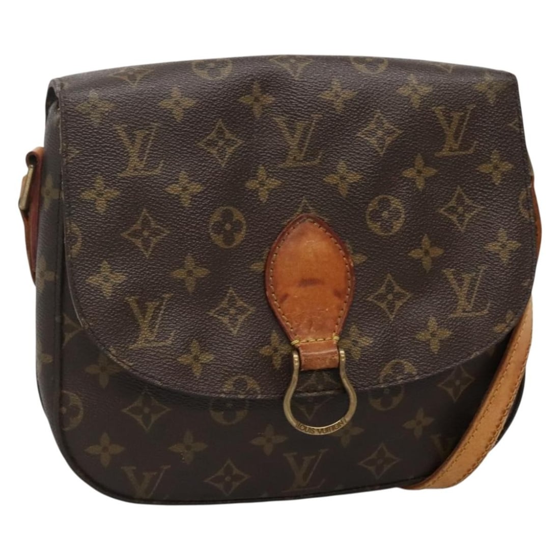 LOUIS VUITTON Monogram Saint Cloud GM Shoulder Bag M51242 Auth (1 of 18)