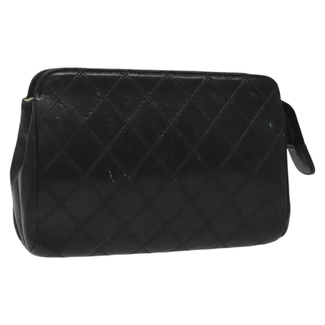 CHANEL Black Lambskin Bicolore Pouch AM7785 with Guarantee Card (1 of 17)