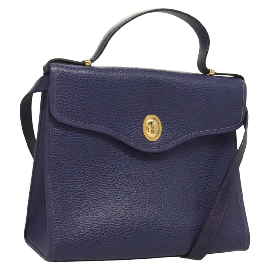 Christian Dior Leather Hand Bag Gold Purple Gray 2-Way Auth BA3306: Christian Dior Leather Hand Bag Gold Purple Gray 2-Way Auth BA3306 This exquisite Christian Dior handbag is a perfect blend of elegance and functionality. Crafted in France from high-quality leather,