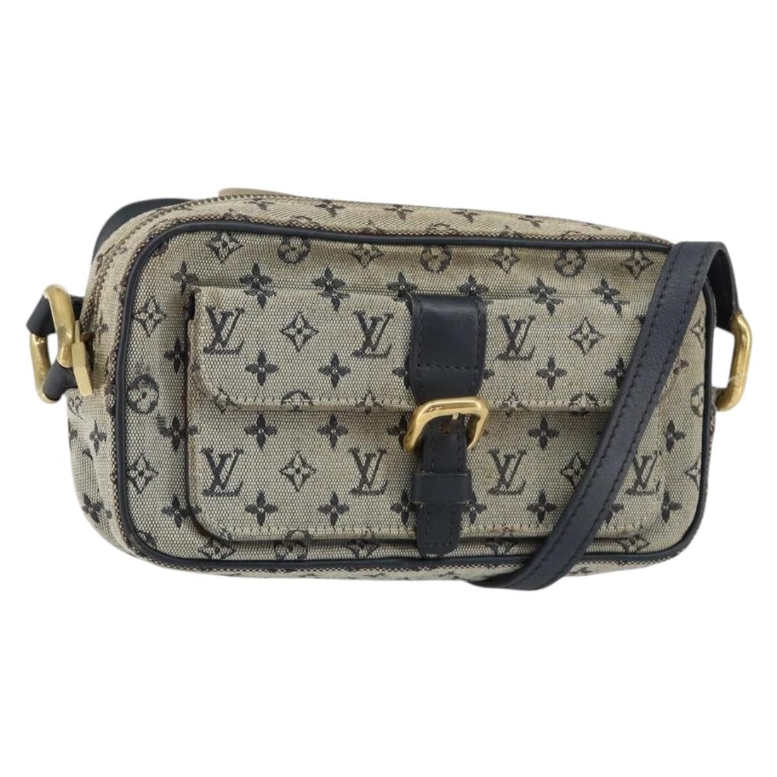 LOUIS VUITTON Monogram Mini Juliet MM Shoulder Bag Blue M92004 (1 of 18)