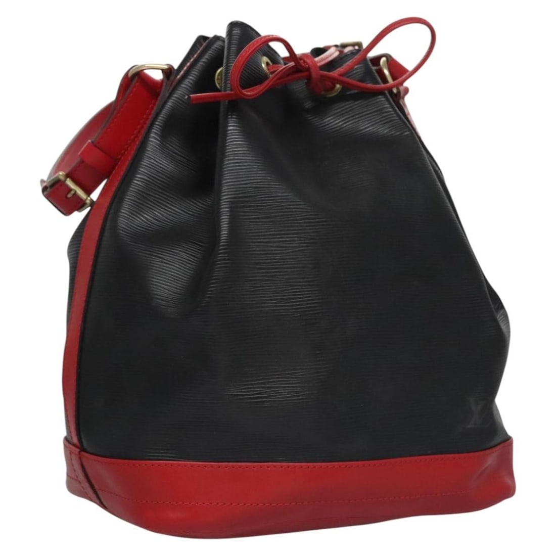 LOUIS VUITTON Epi Noe Bicolor Shoulder Bag Black Red M44017 Auth (1 of 18)