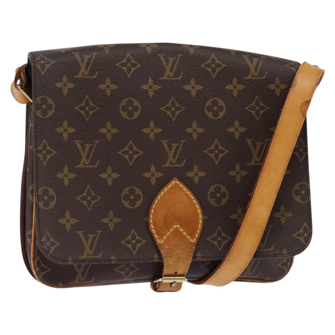 LOUIS VUITTON Monogram Cartouchiere GM Shoulder Bag M51252 Made in France (1 of 18)