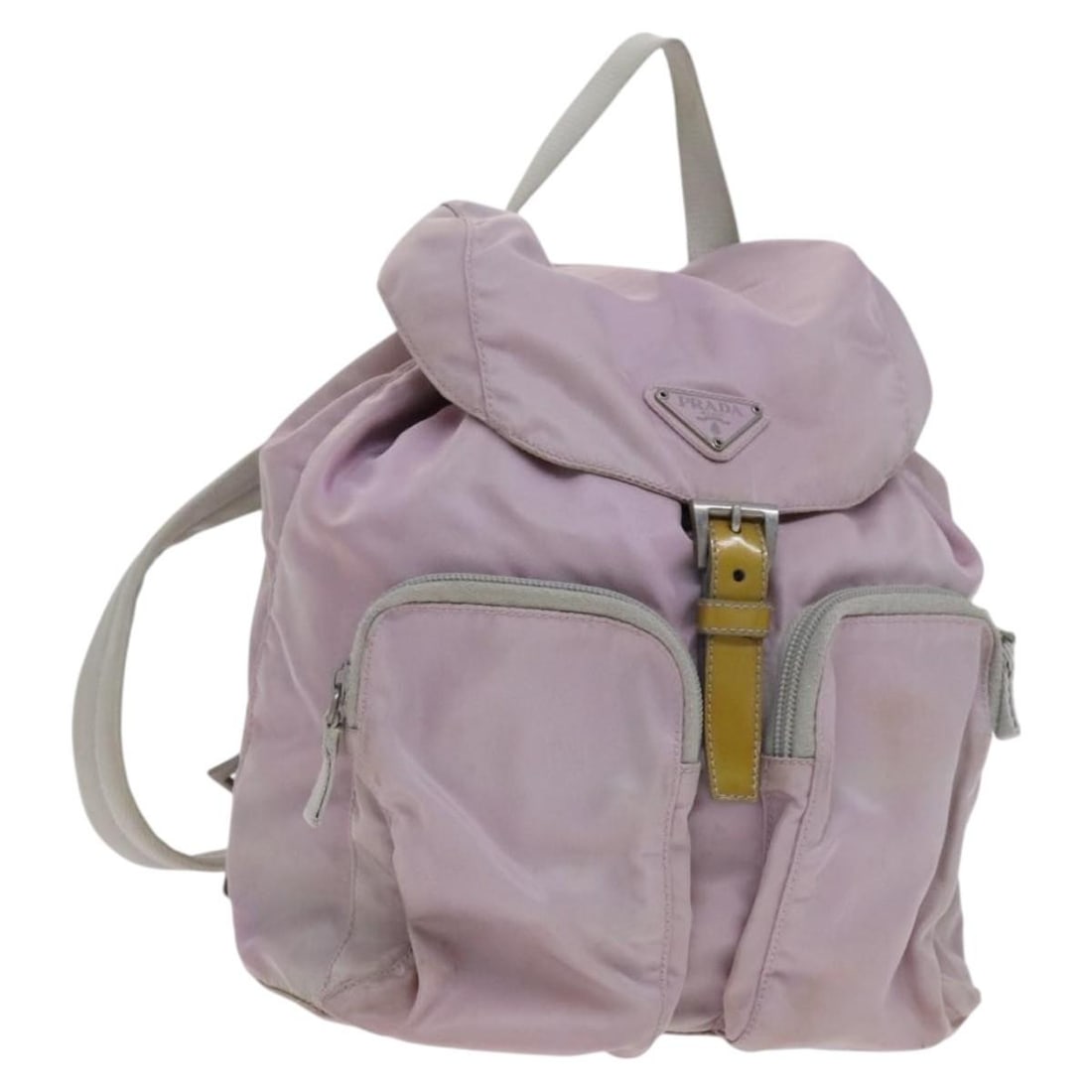 PRADA Nylon Backpack Pink Silver Auth BD597 Italy (1 of 18)