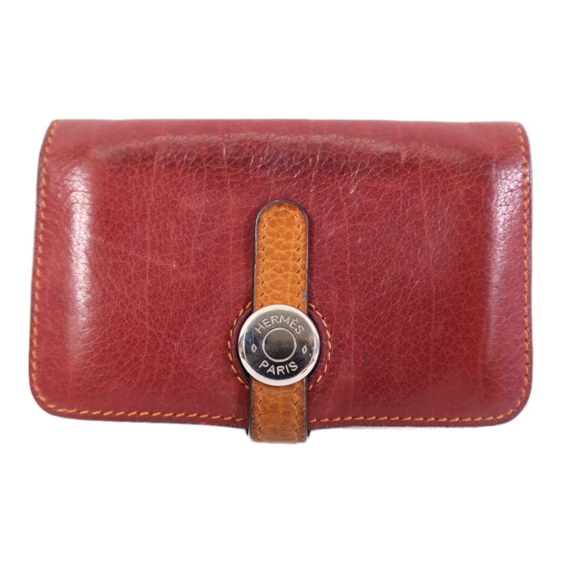 Dogon Brown Calfskin Key Holder with Chain by Hermes (1 of 13)