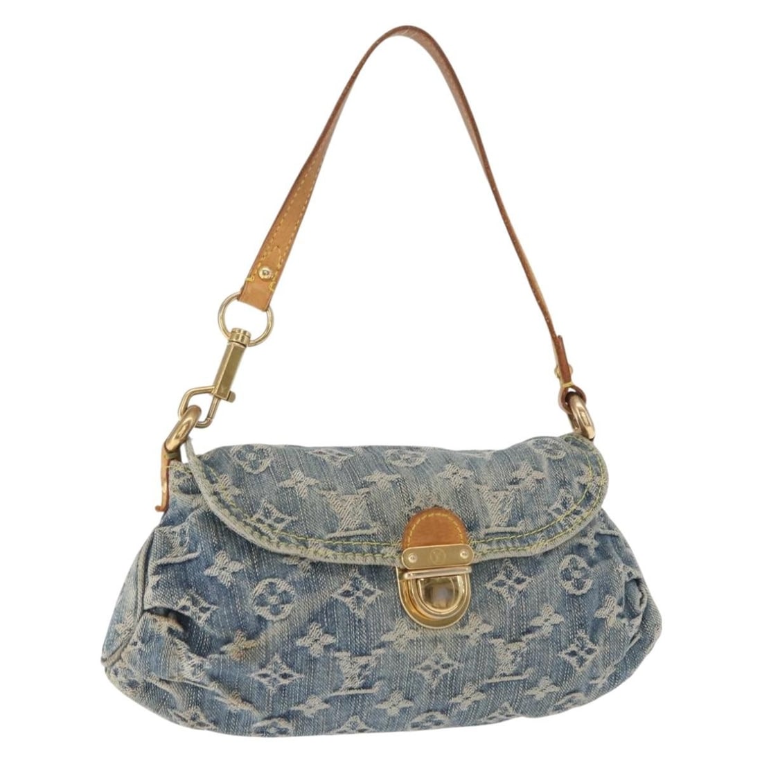 Louis Vuitton Mini Pretty Raye Blue Monogram Denim Handbag M95333: Louis Vuitton Mini Pretty Raye Blue Monogram Denim Handbag M95333 This Louis Vuitton Monogram Denim Mini Pretty Raye handbag features signature blue monogram denim canvas and is crafted in Spain. The