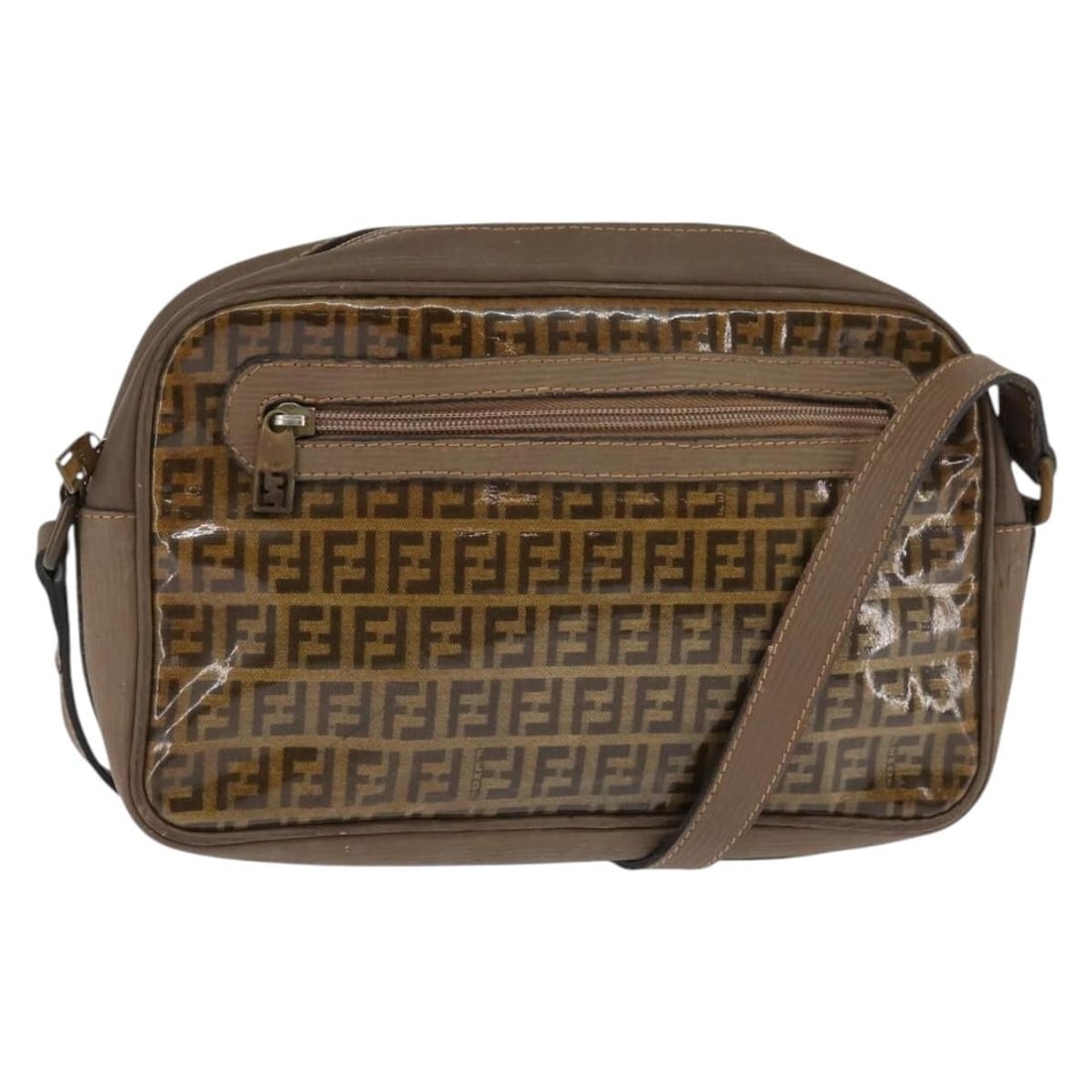 Fendi Zucchino Beige Coated Canvas Shoulder Bag Made in Italy: Fendi Zucchino Beige Coated Canvas Shoulder Bag Made in Italy Introducing the Fendi Zucchino Canvas Shoulder Bag, a stylish accessory made from durable coated canvas in an elegant beige color. This ch