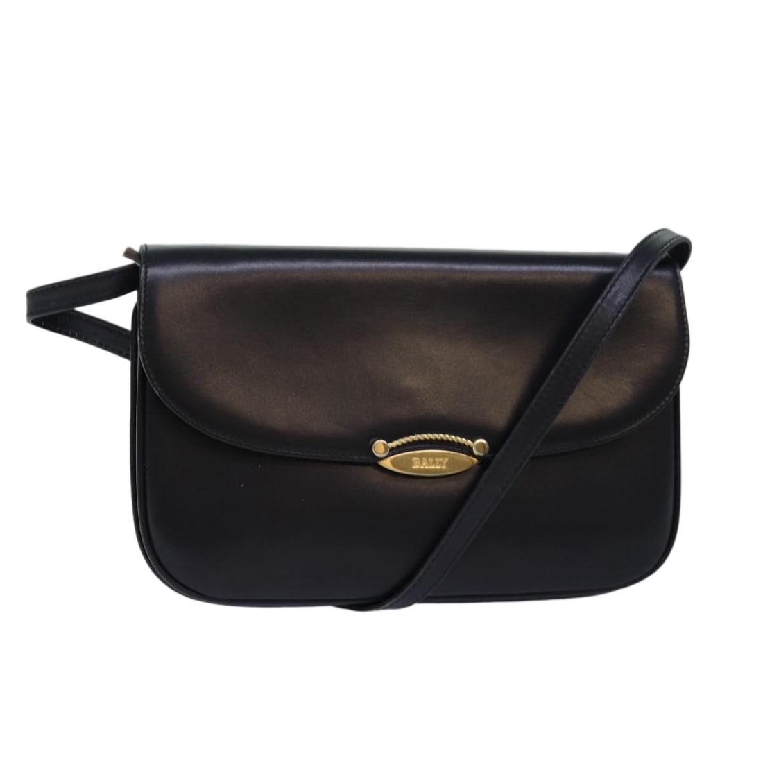 BALLY Black Leather Shoulder Bag Made in Italy (1 of 18)