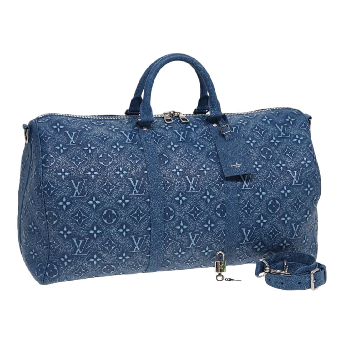 LOUIS VUITTON Monogram Bandouliere 50 Boston Bag M21375 France (1 of 18)