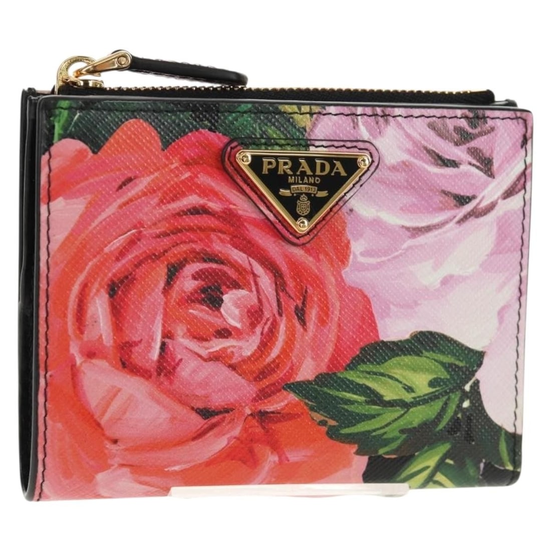 PRADA Pink Leather Bifold Wallet Authentic Italy 136570V (1 of 18)