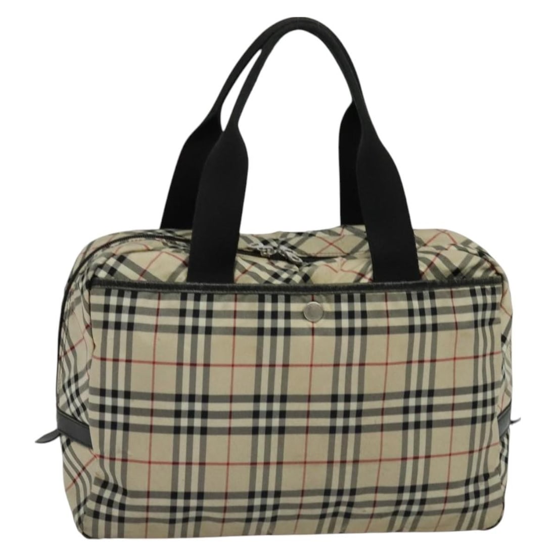 Burberry Nova Check Beige Nylon Tote Bag Japan Authentic: Burberry Nova Check Beige Nylon Tote Bag Japan Authentic This Burberry Nova Check Blue Label Tote Bag combines functionality with a classic design. Crafted from durable nylon, this beige tote features