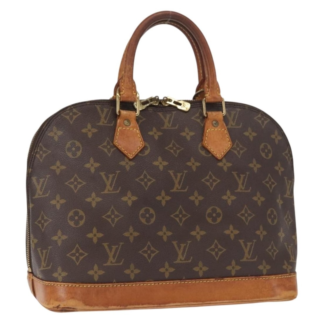 Alma Monogram Canvas Handbag by Louis Vuitton M51130: Alma Monogram Canvas Handbag by Louis Vuitton M51130 This Louis Vuitton Alma handbag features the iconic monogram canvas with a classic structured silhouette. Crafted in France, this bag is designed i