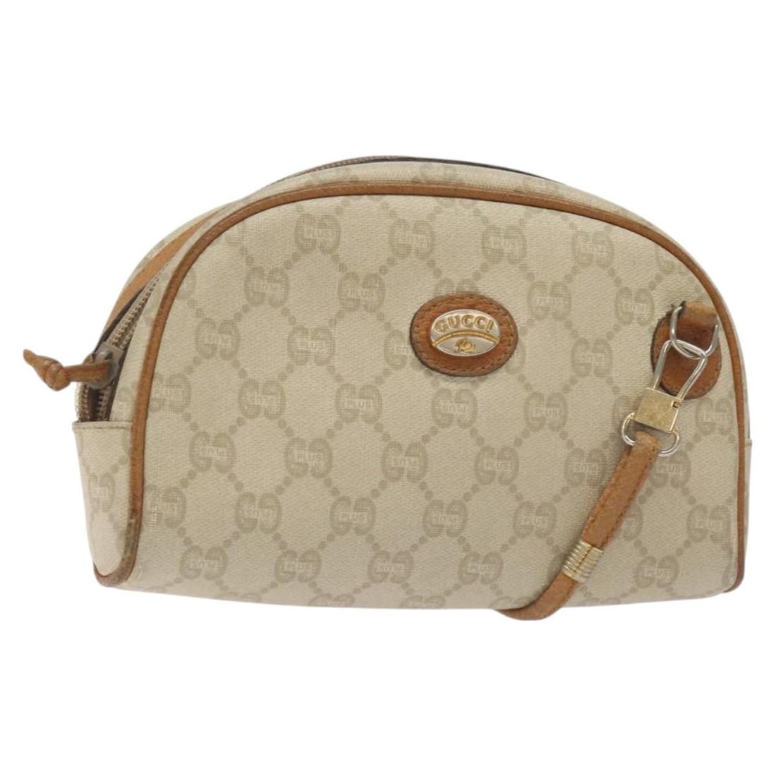 GUCCI GG Plus Supreme Ivory Gold Shoulder Bag PVC Italy (1 of 18)